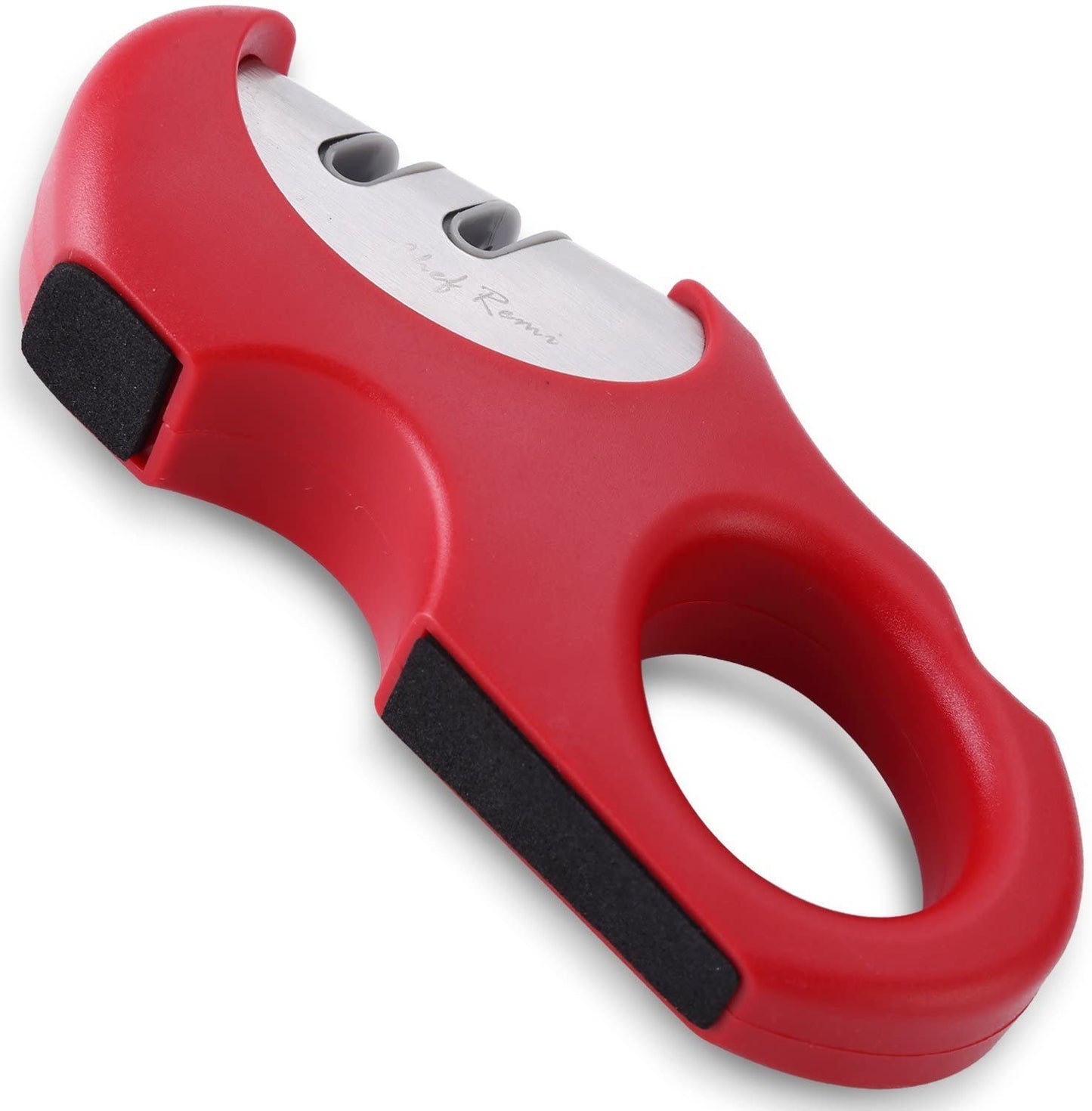 Chef Remi Knife Sharpener | Non-Slip Stainless Steel Scissors & Blade Sharpener