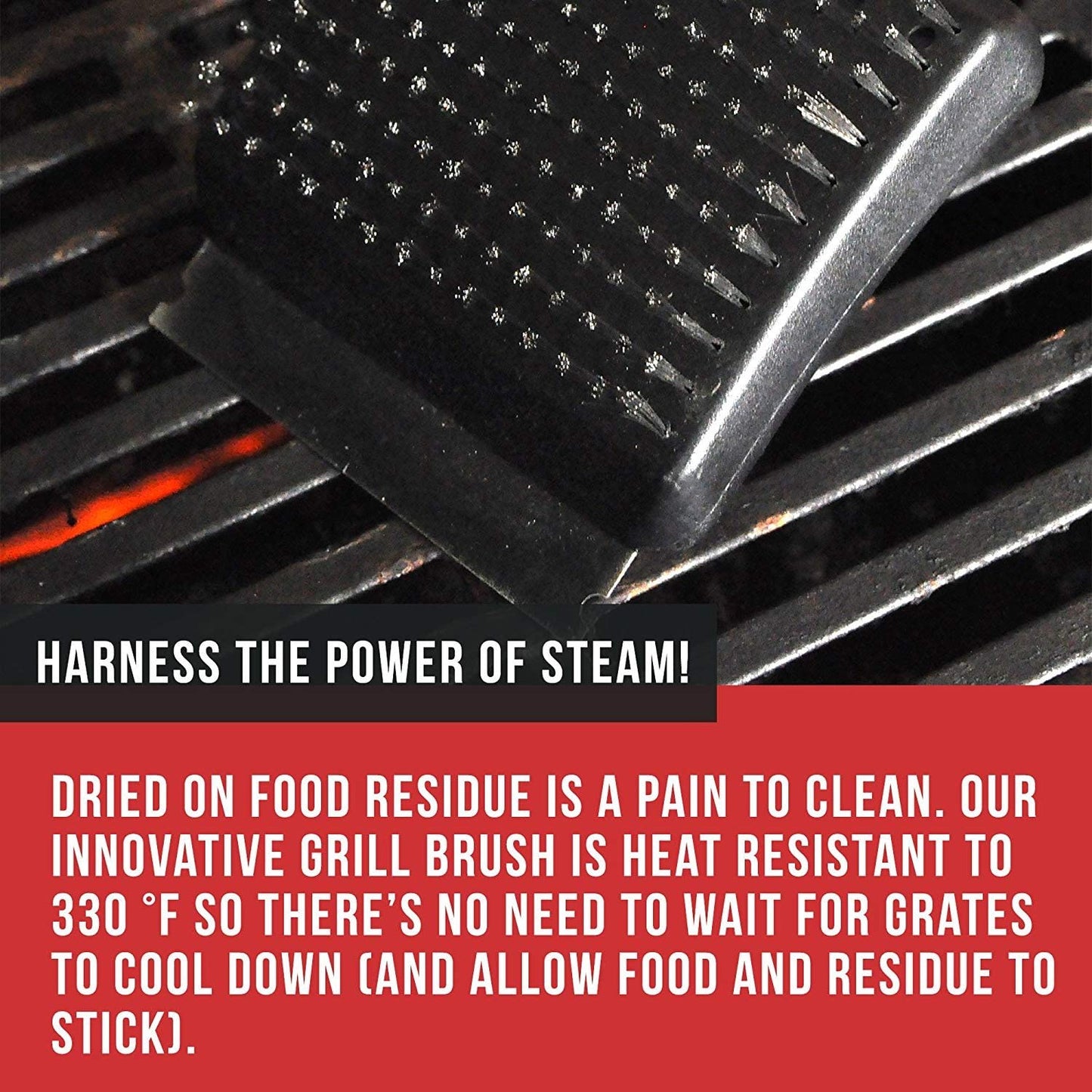 Chef Remi Barbeque Cleaning Brush | Grill Brush Scraper Wire Bristles
