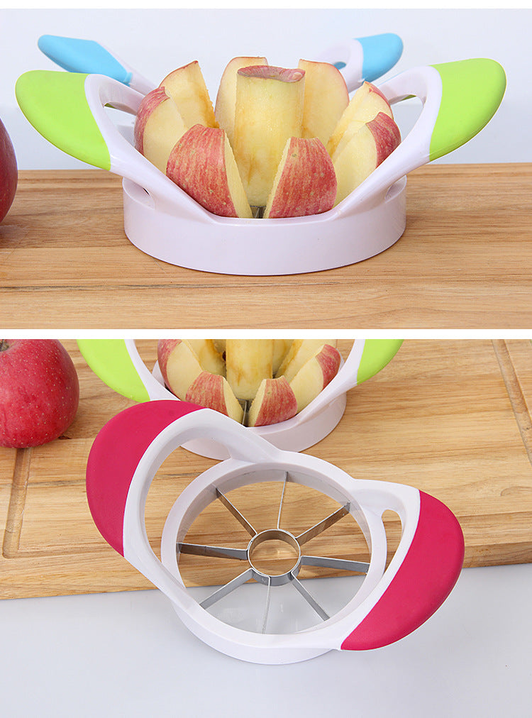 Chef Remi Latest 17.3 cm Apple & Pear Corer and Slicer - Ultra Sharp Stainless Steel Blades - Soft, Comfortable Non-Slip Handle