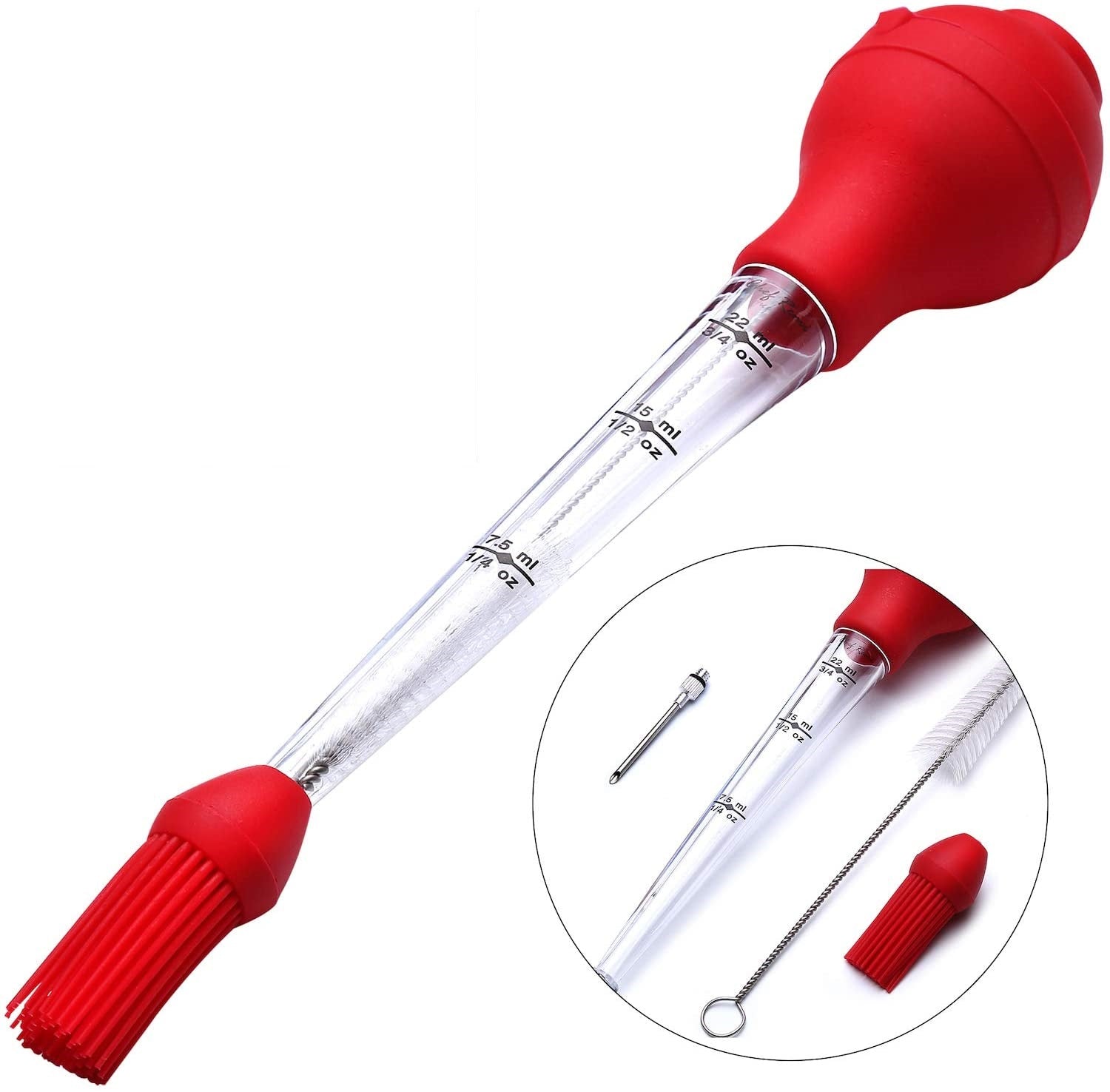 Chef Remi Turkey Baster Kit set of 4, Commercial Grade Quality