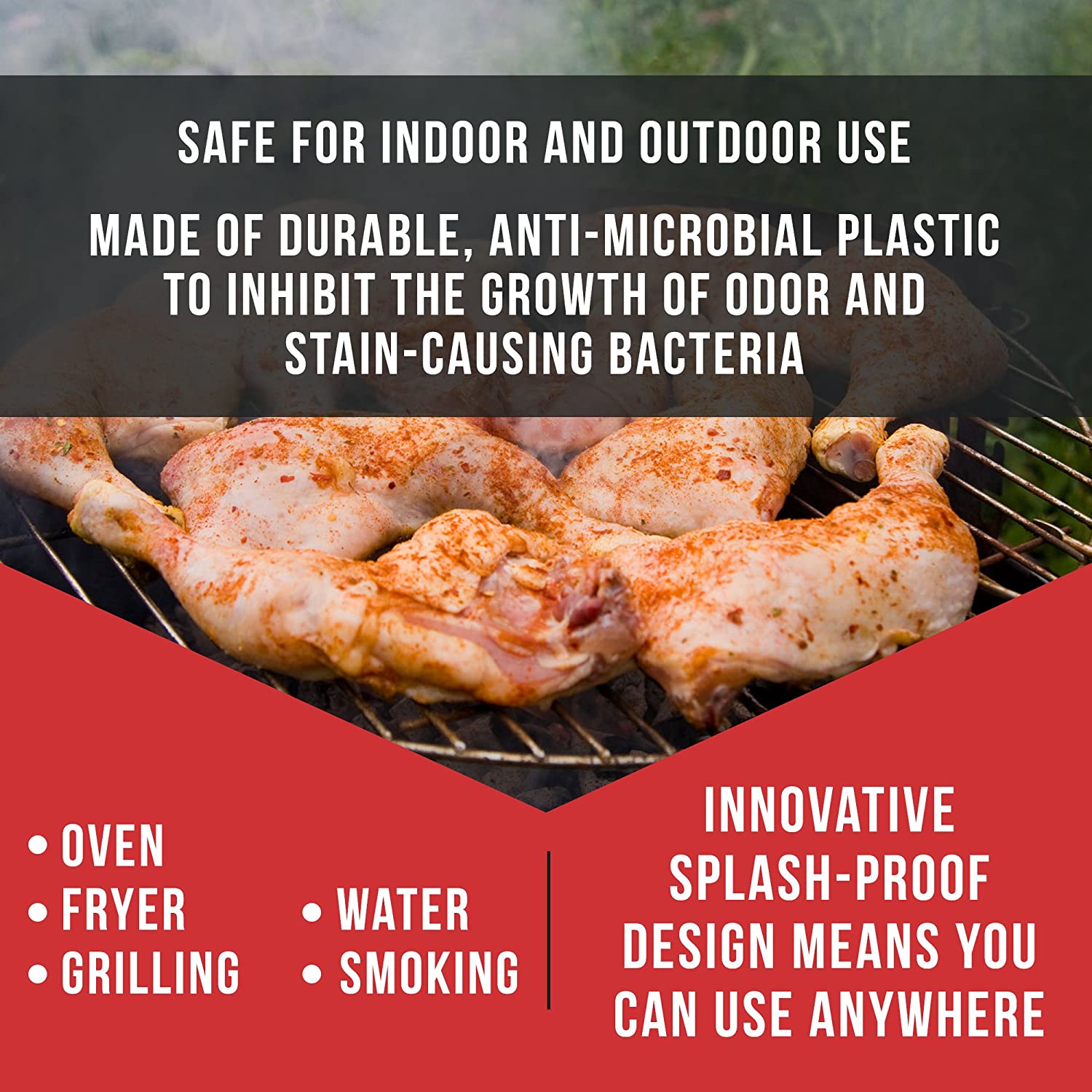 Digital Cooking Thermometer  Instant Read Thermometer for Turkey, Meat, Oven, Oil, Kitchen, Grill, BBQ, Any Food