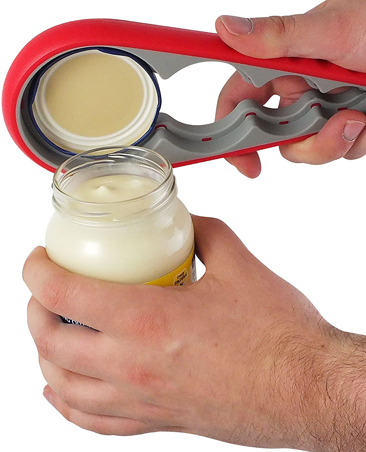 Jar Opener and Non-Slip Gripper Bottle Opener for Weak Hands, Arthritis and Elderly