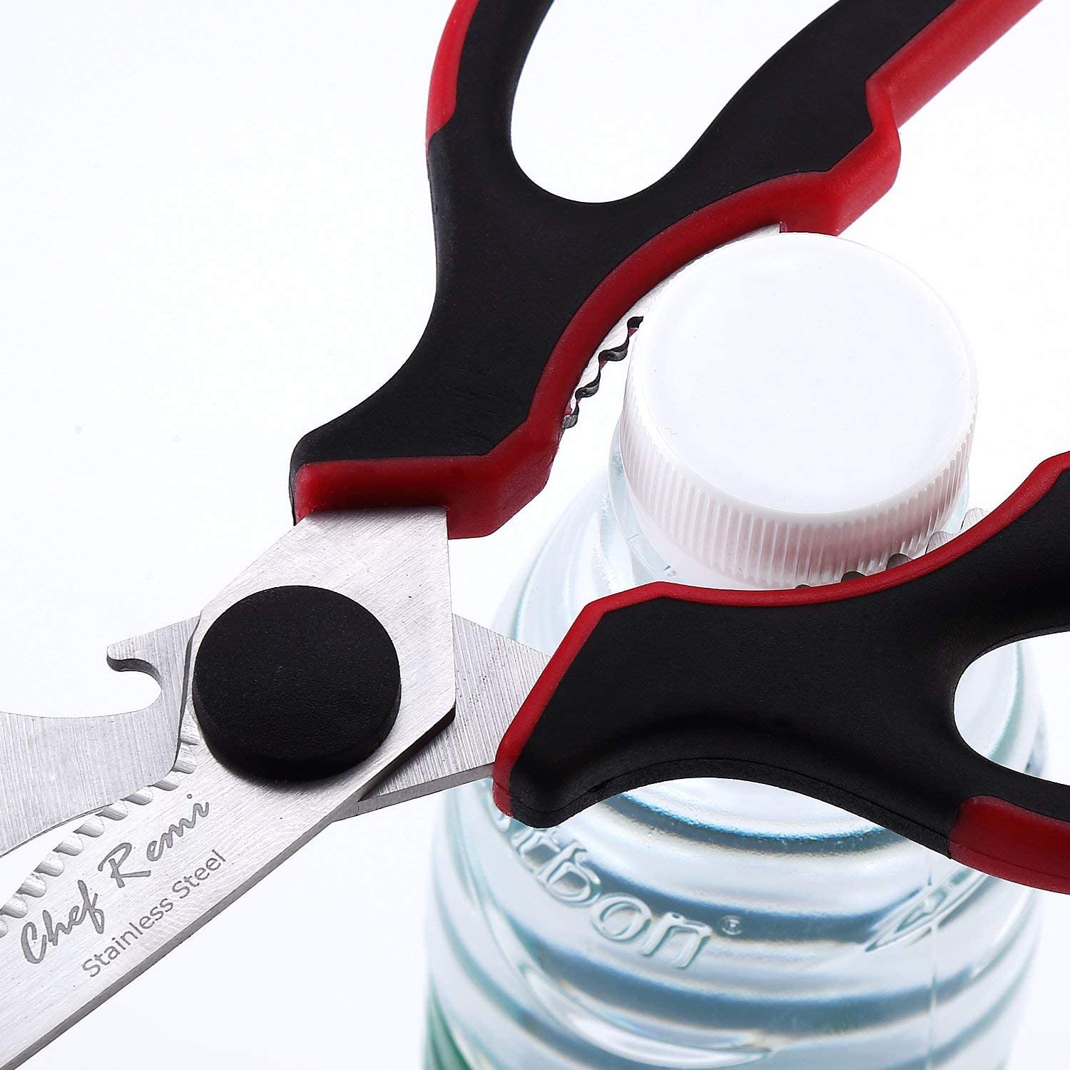 Kitchen Scissors for Meat, Fish, Plant and Gardening | Serrated Detachable Shears with Nut Cracker