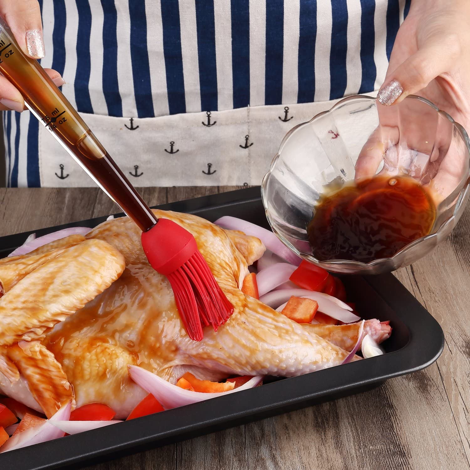 Chef Remi Turkey Baster Kit set of 4, Commercial Grade Quality