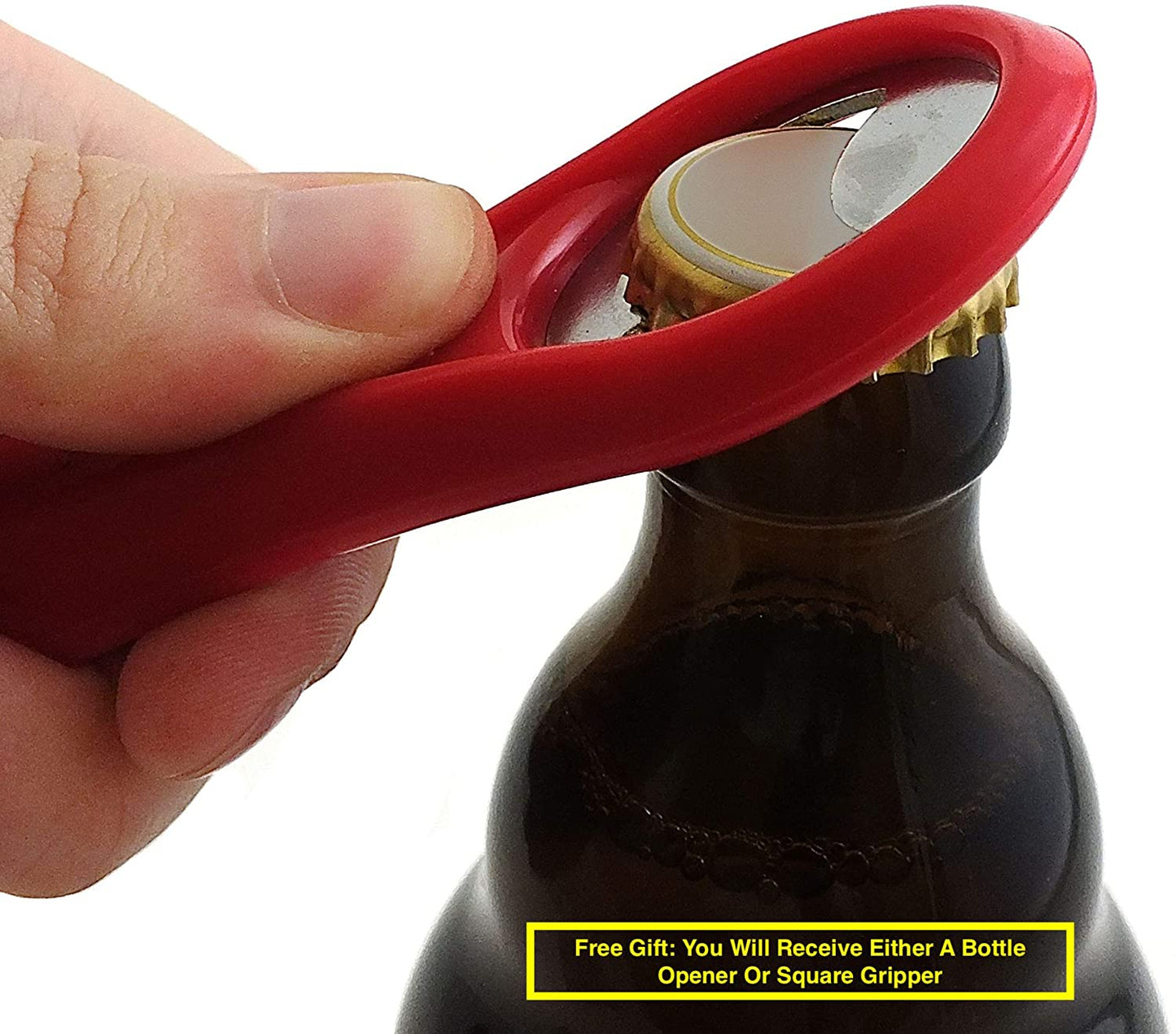 Jar Opener and Non-Slip Gripper Bottle Opener for Weak Hands, Arthritis and Elderly