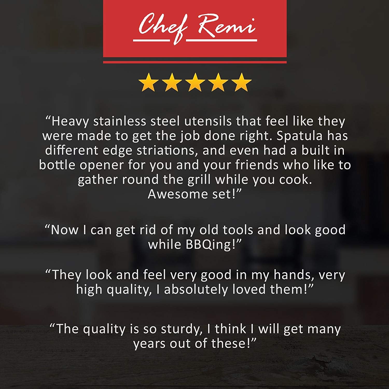 3pc BBQ Grill Accessories Set Complete Grilling Solution Set With Spatula, Tongs and Fork