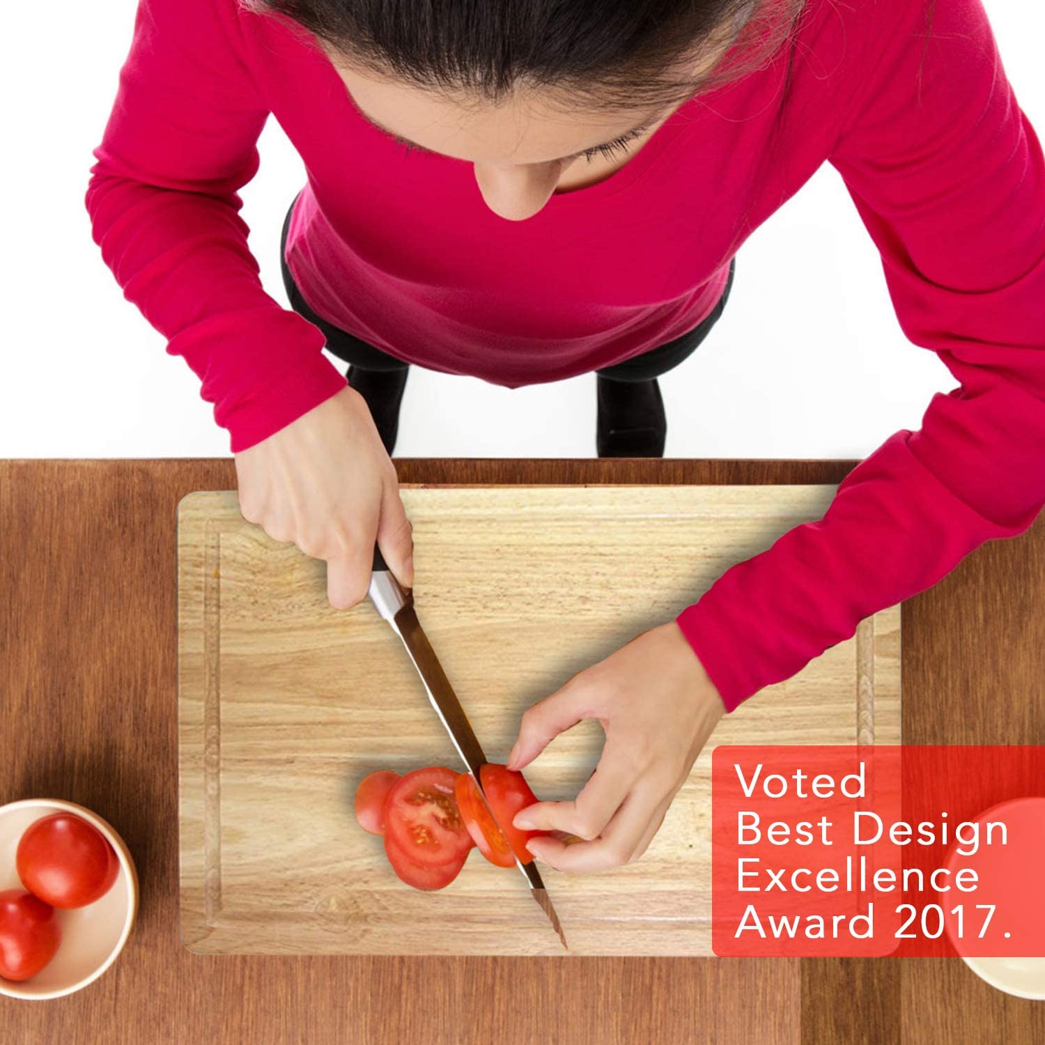 Chef Remi Wood Chopping Board with Juice Canal - 40 x 25cm