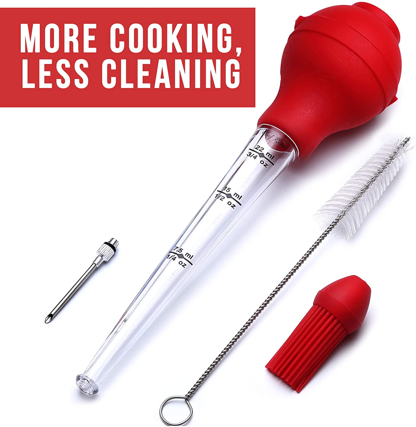 Chef Remi Turkey Baster Kit set of 4, Commercial Grade Quality