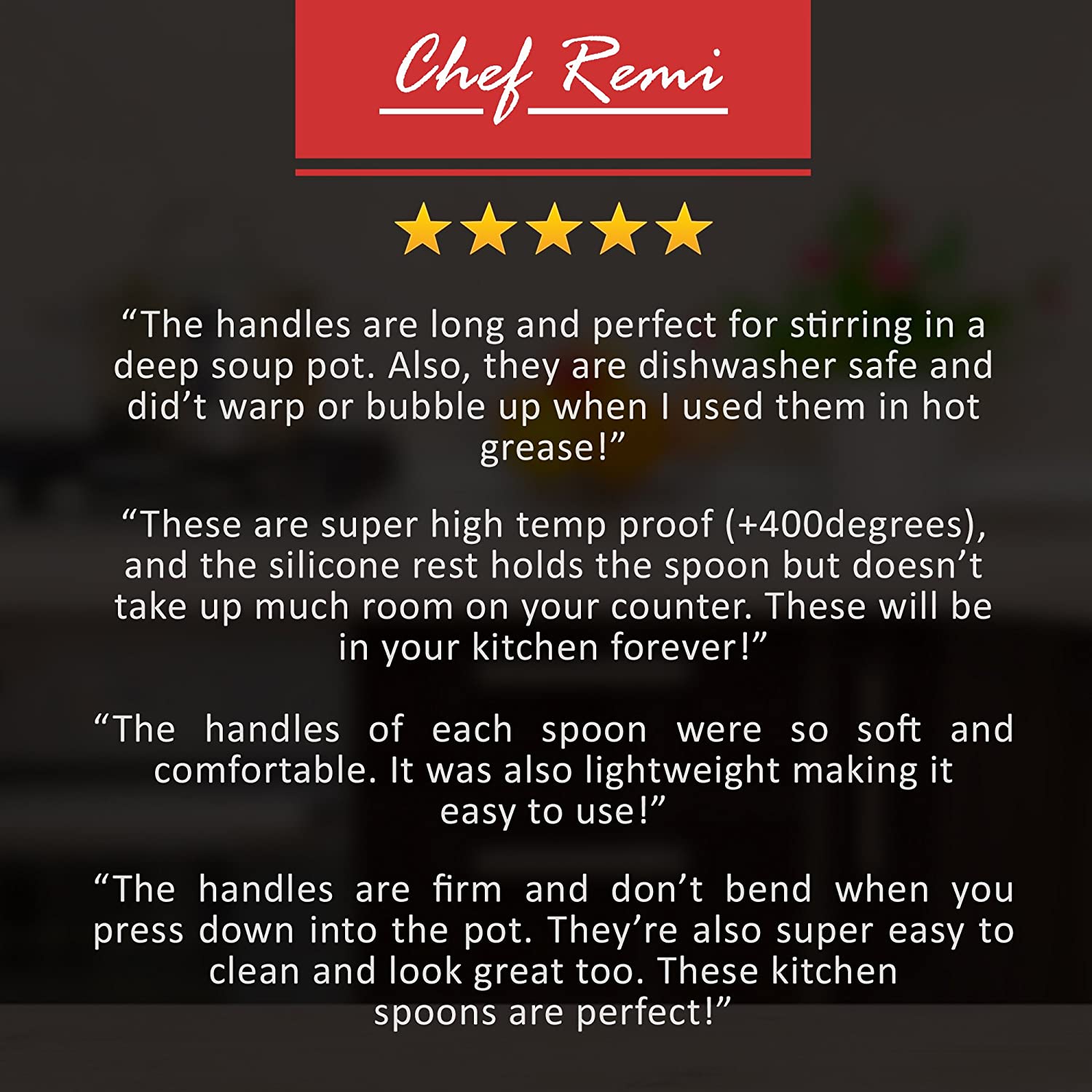 Latest 2pc Cooking Spoon Set with Silicone Spoon Rest Nonstick Kitchen Utensils Non - Stick