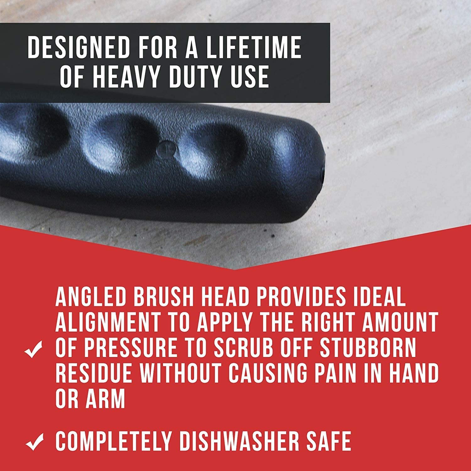 BBQ Grill Cleaning Brush Heavy Duty With Wire Bristles and Stainless Steel Scraper