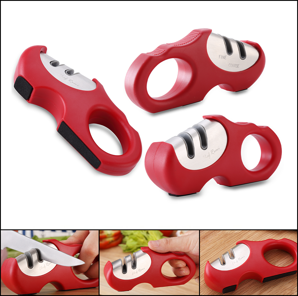 Knife Sharpener Non-Slip Stainless Steel Scissors Non Slip Blade Sharpener